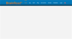 Desktop Screenshot of brainread.com